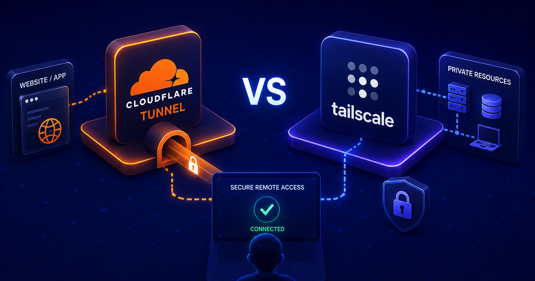 Cloudflare Tunnel vs Tailscale: Secure Remote Access Without a VPN