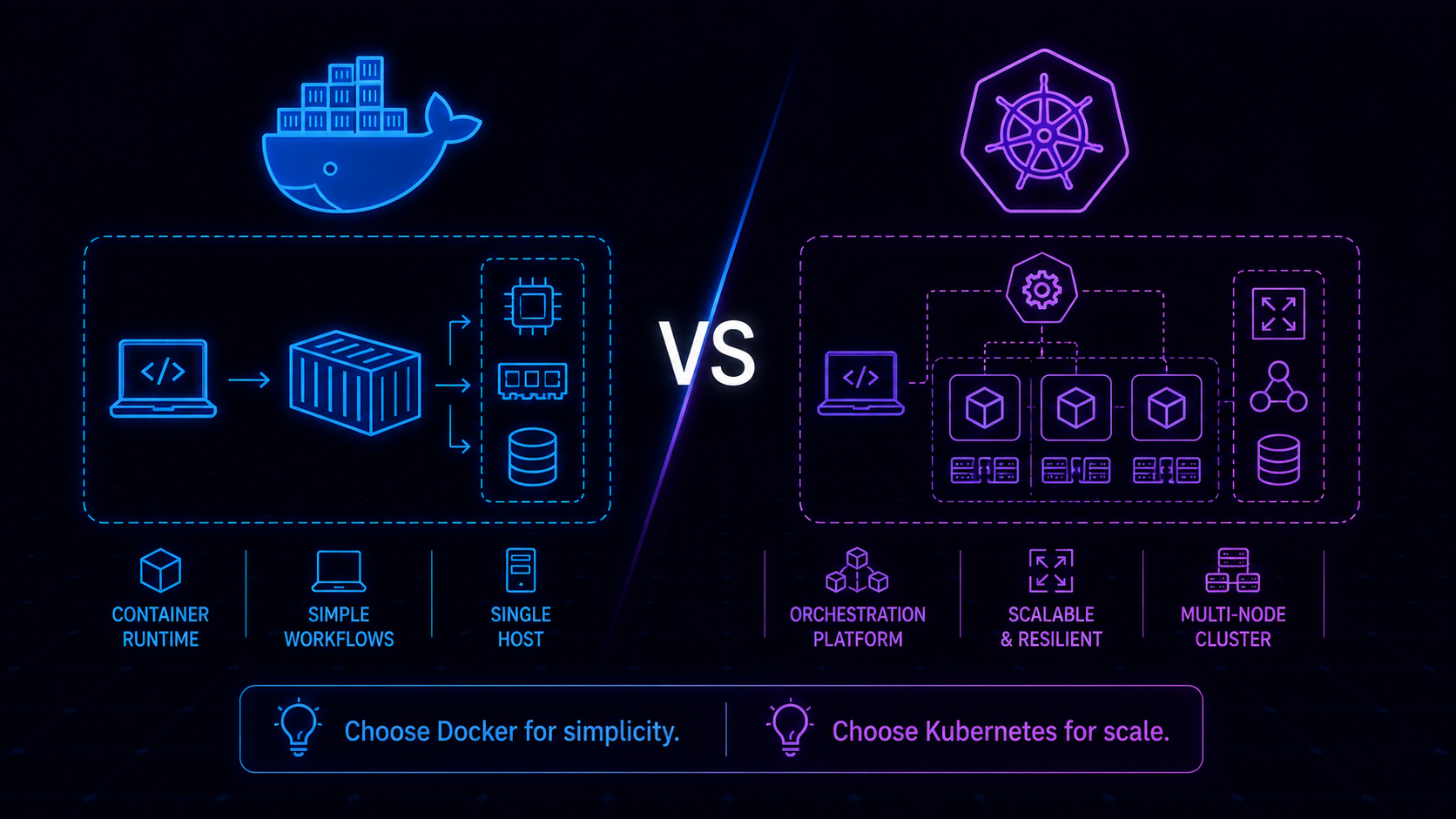 Docker vs Kubernetes: What's the Actual Difference