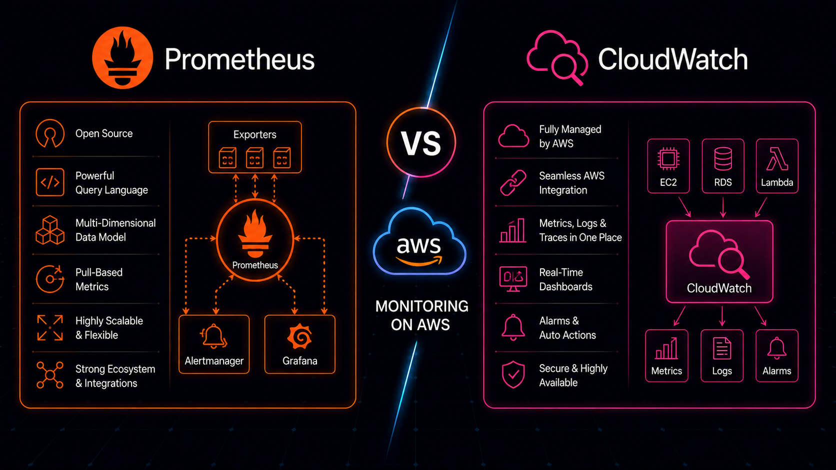 Prometheus vs CloudWatch: Monitoring on AWS