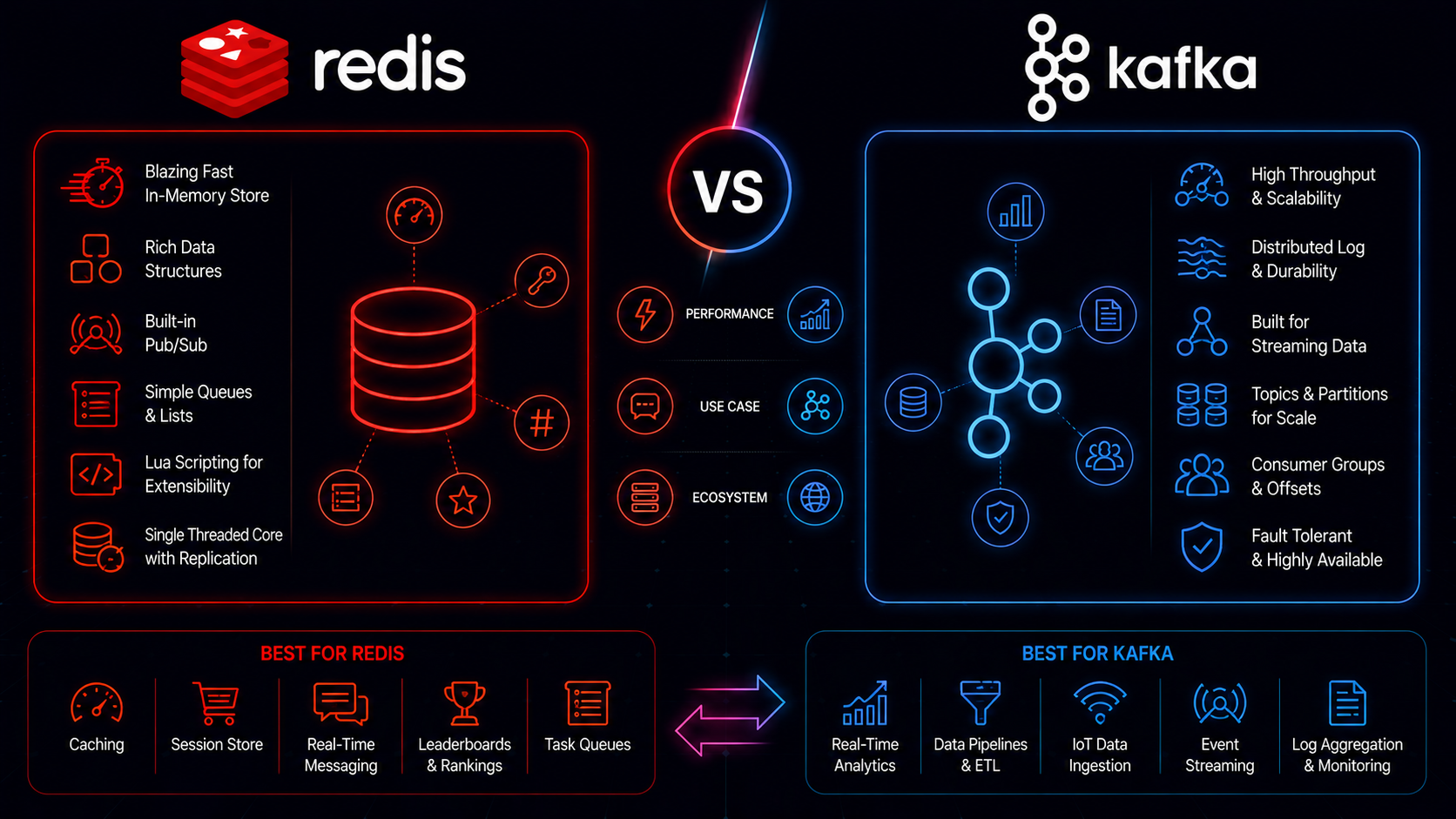 Redis vs Kafka for Real-Time Data: Streams, Pub/Sub, and Queues